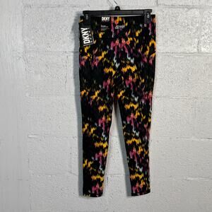 Dkny Sport Printed High-Waist 7/8 Leggings - Currant Light Trace XS